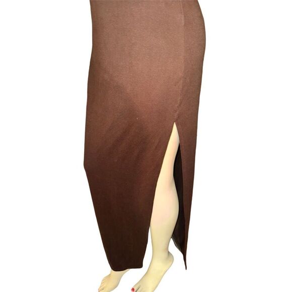 Hello Baby cut out block color Maxi Dress - Brown/combo size M - Picture 10 of 14